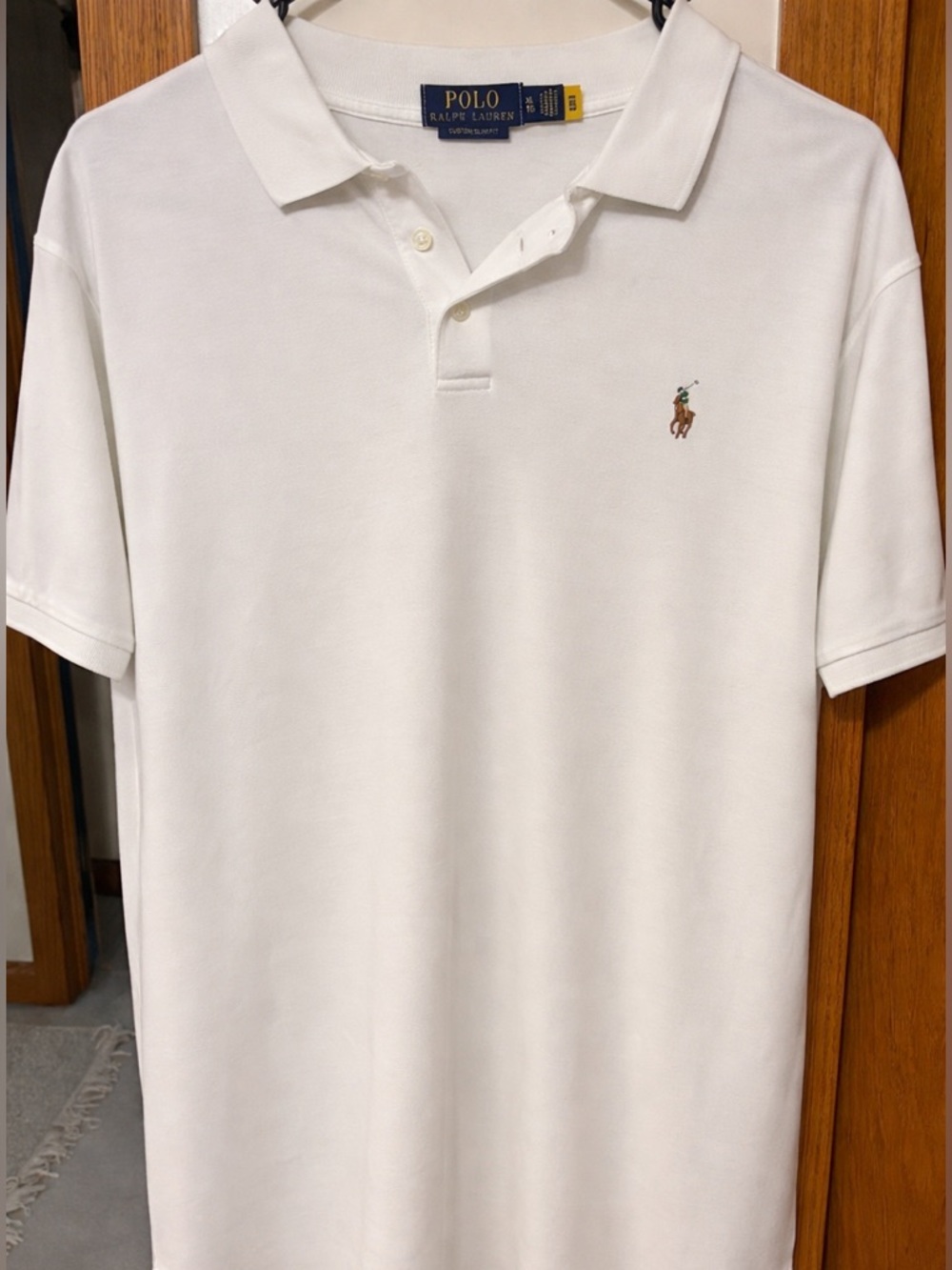 Ralph Lauren White Men’s Polo with Embroidered Pony